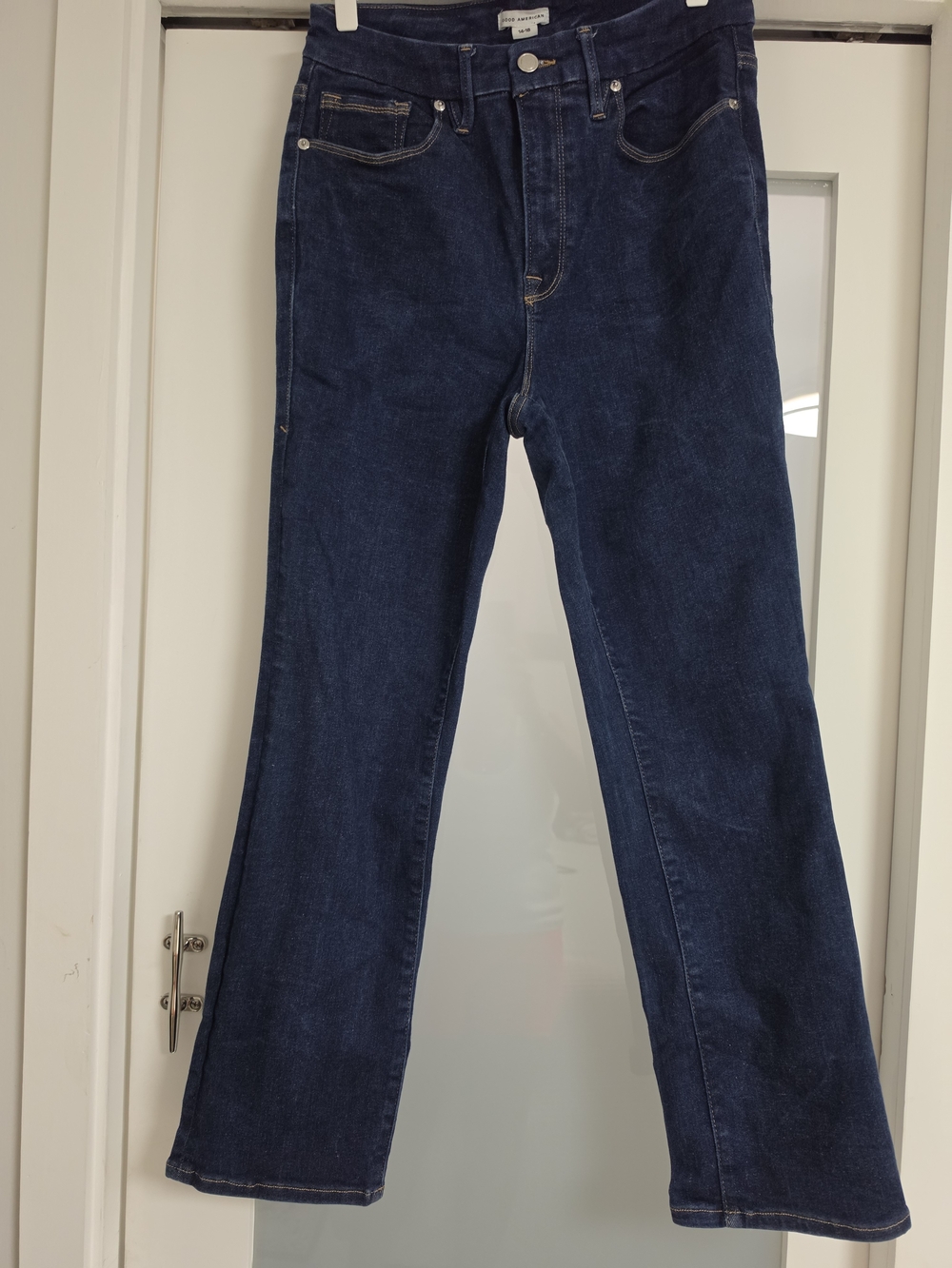 Good American Deep Indigo Flared Jeans - Picture 11 of 14